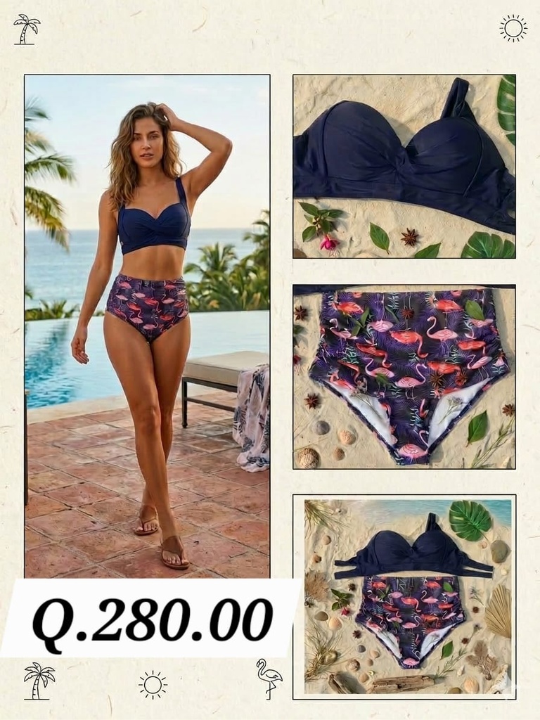 Bikini Flamingo Night